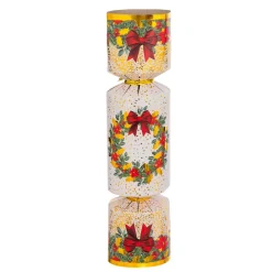 Lot de 6 crackers de Noël Festivités Rouge et Blanc