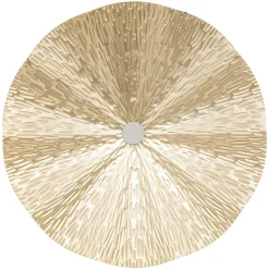 Lot de 3 décos murales métal (D33,5 cm) Leslie Or