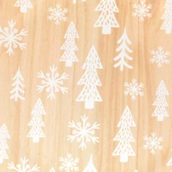 Lot de 12 dessous d'assiette effet bois Sapins Blanc