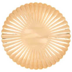Lot de 12 dessous d'assiette Coquille Or