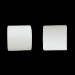 Lot de 2 embouts tringle (D20 mm) Jim Bouchons Blanc mat