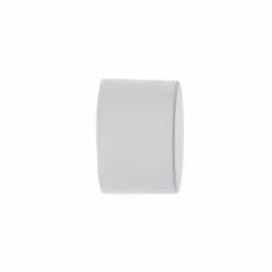 Lot de 2 embouts tringle (D28 mm) Lino Bouchons Blanc mat