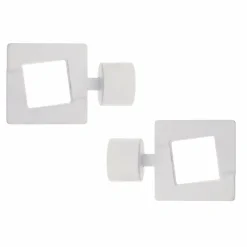 Lot de 2 embouts tringle (D28 mm) Lino Upper east side Blanc mat
