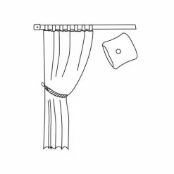 Lot de 2 embouts tringle (D20 mm) Jim Bouchons Argent mat