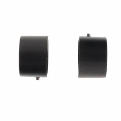 Lot de 2 embouts tringle (D28 mm) Lino Bouchons Noir mat