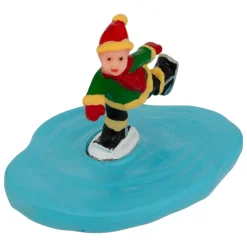 Lot de 6 figurines pour village (H7,5 cm) Sports de Montagne