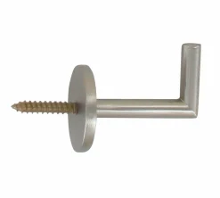 Lot de 2 gonds crochets Argent mat