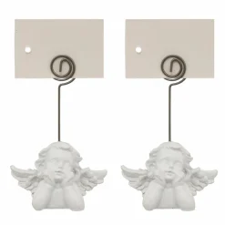 Lot de 2 marque-place Chérubin Blanc