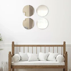 Lot de 4 miroirs adhésifs (D30 cm) Ronds
