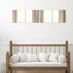 Lot de 4 miroirs adhésifs (H30 cm) Carrés