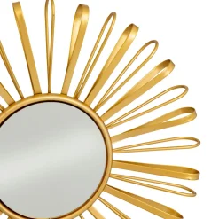 Lot de 3 miroirs muraux métal (D 24 cm) Warren Or