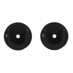 Lot de 2 naissances tringle rideau (D20 mm) Jim Noir mat