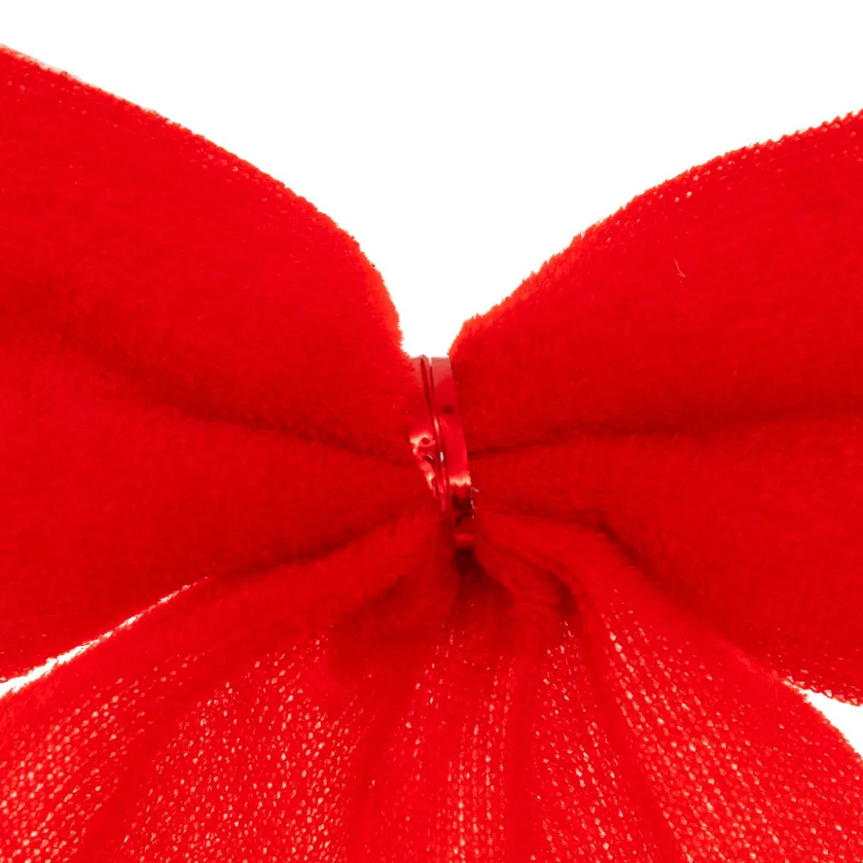 Lot de 3 noeuds de Noël (H9 cm) Pimlico velours Rouge