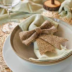 Lot de 2 noeuds (H14 cm) Tresor jute Naturel