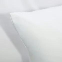 Lot de 2 oreillers carrés (60 x 60 cm) Moelleux Anti-acariens Blanc