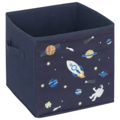 Lot de 2 paniers de rangement enfant (29 x 29 cm) Espace Bleu