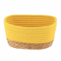 Lot de 3 paniers de rangement (H13 cm) Timeless Jaune moutarde