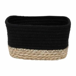 Lot de 3 paniers de rangement (H13 cm) Timeless Noir