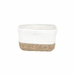 Lot de 3 paniers de rangement (H13 cm) Timeless Blanc