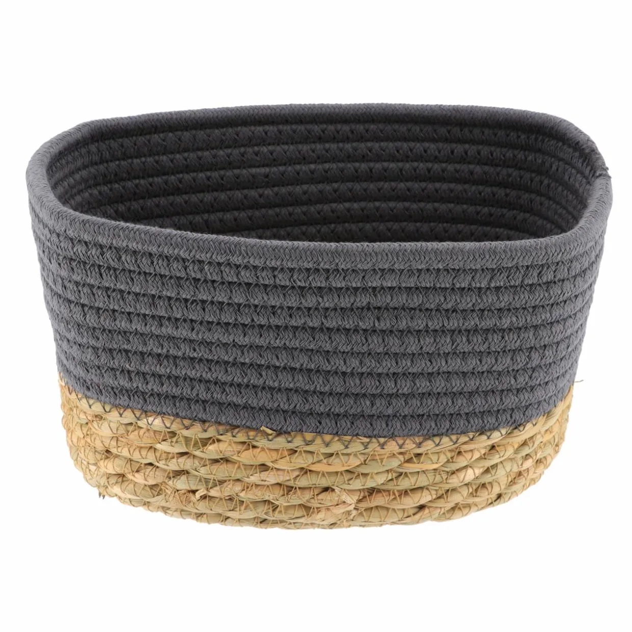 Lot de 3 paniers de rangement (H13 cm) Timeless Gris