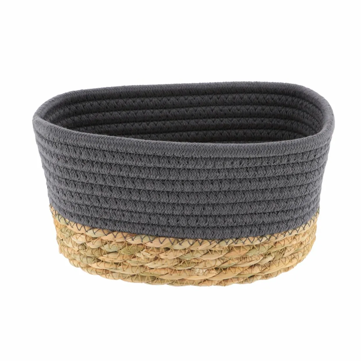 Lot de 3 paniers de rangement (H13 cm) Timeless Gris