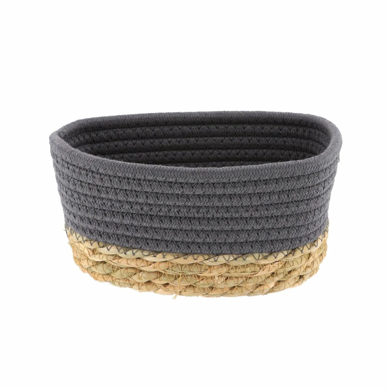 Lot de 3 paniers de rangement (H13 cm) Timeless Gris