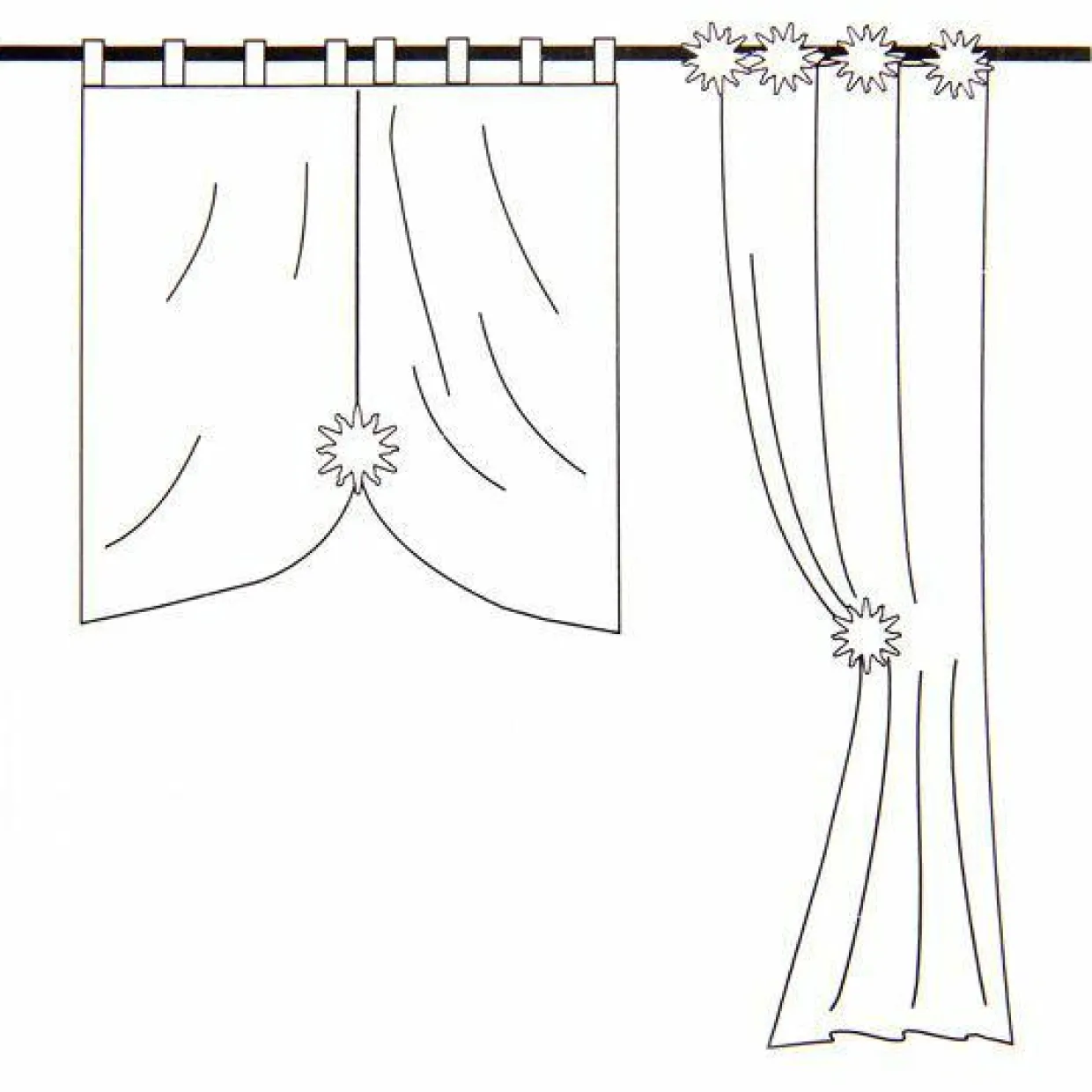 Lot de 2 pinces rideau Central Park Or