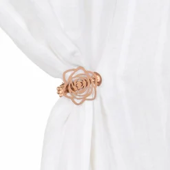 Lot de 2 pinces rideaux Lina Cuivre