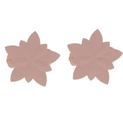 Lot de 2 pinces rideaux Nymphéas Rose poudré