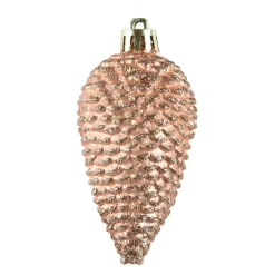 Lot de 6 pommes de pin à suspendre (H8 cm) Alpine Pêche