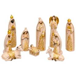 Lot de 10 santons (Hauteur 20 cm) D'Adonis