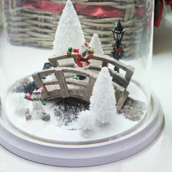 Lot de 9 sapins Blanc pour aménager un village