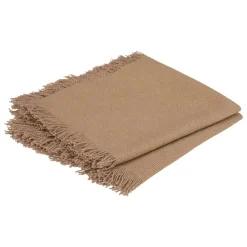 Lot de 2 serviettes coton (40 x 40 cm) Maha Beige