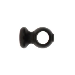 Lot de 2 supports plafond tringle bois (L5 cm/ D28 mm) Nils Noir mat