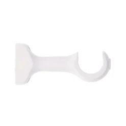 Lot de 2 supports tringle ouverts bois (L115 / D28 mm) Nils Blanc