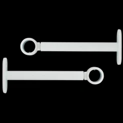 Lot de 2 supports tringles extensibles (L150 - L190 / D20 mm) Jim Blanc mat