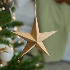 Lot de 4 suspensions en papier (D15 cm) Astre de Papier Naturel