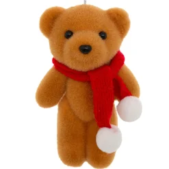 Lot de 2 suspensions (H12 cm) Oursons mignons Marron clair