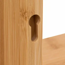 Lot de 3 étagères bambou (H15-20-25 cm) Cube Fixy Naturel