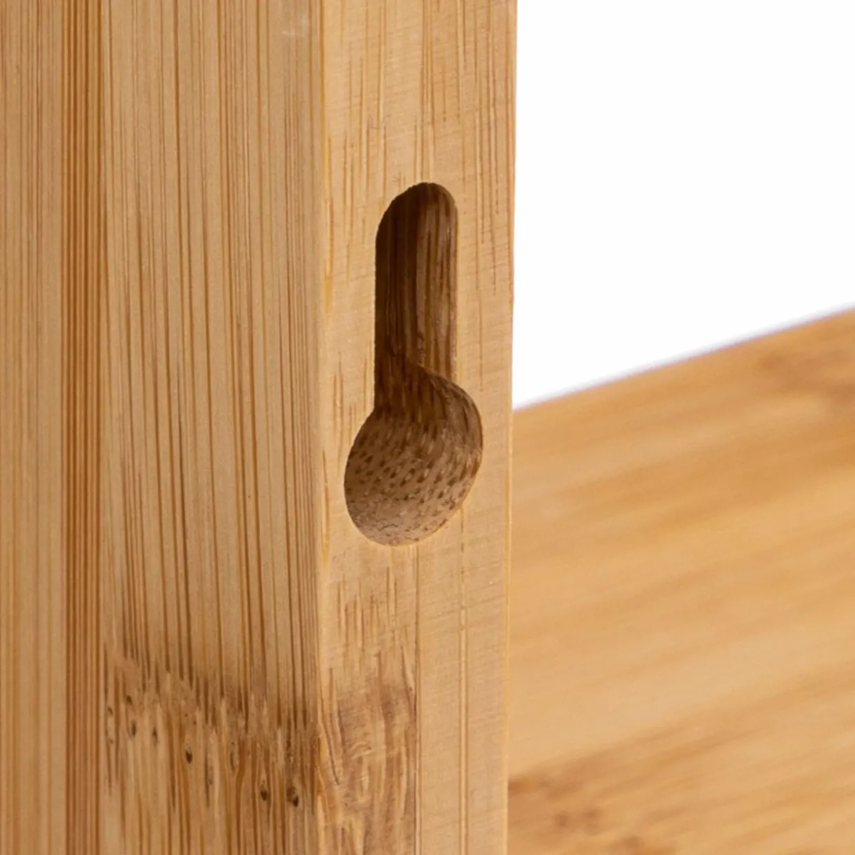 Lot de 3 étagères bambou (L22-32-42 cm) Fixy Naturel