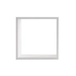 Lot de 3 étagères bois (H24-27-30 cm) Cube Blanc