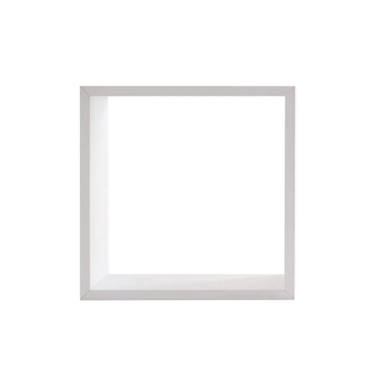 Lot de 3 étagères bois (H15-20-25 cm) Cube Blanc