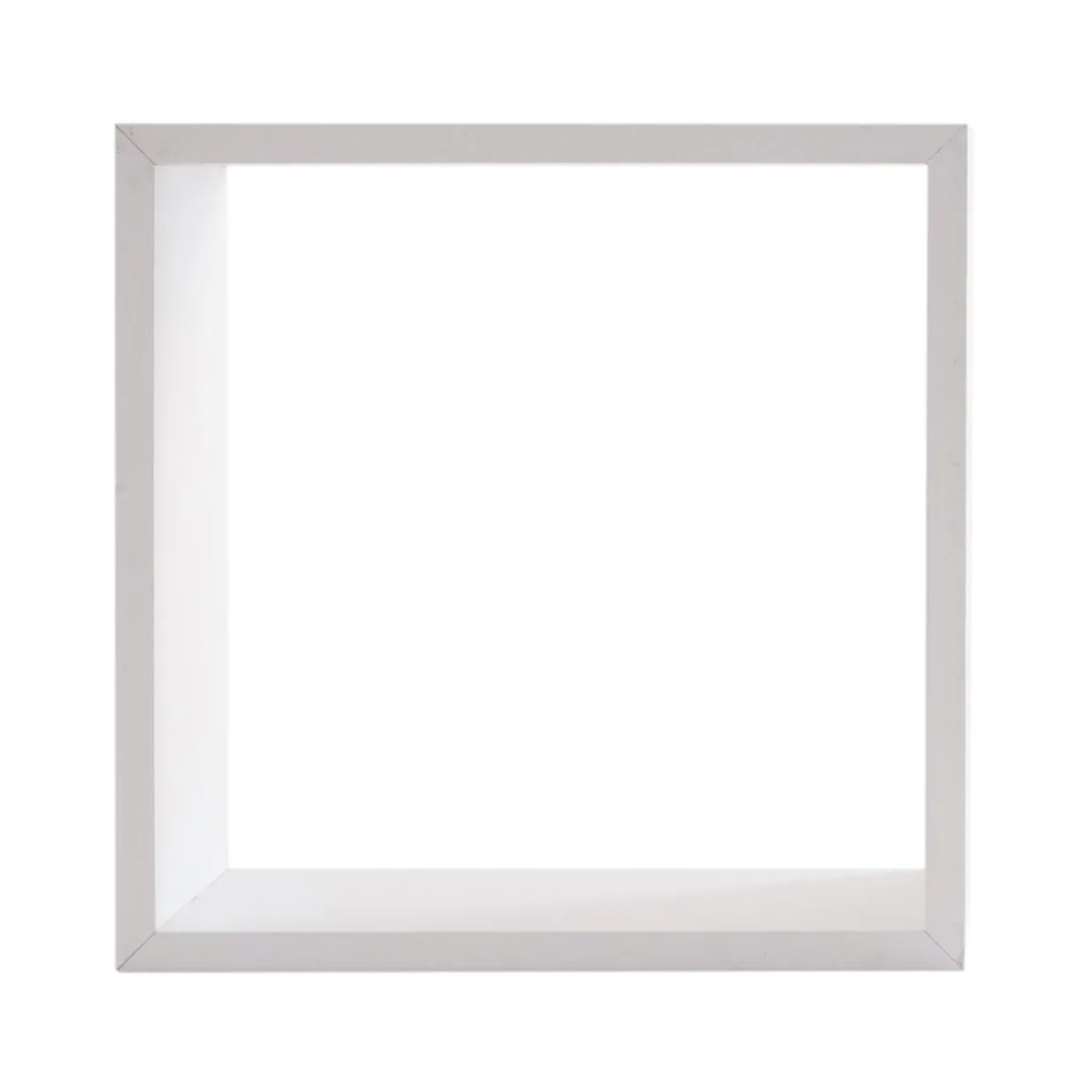 Lot de 3 étagères bois (H15-20-25 cm) Cube Blanc
