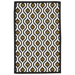 Lot de 3 torchons coton (45 x 70 cm) Twist Noir