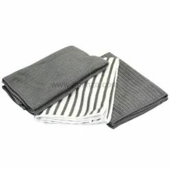 Lot de 3 torchons Cuistot Gris