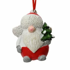 Lutin de Noël à suspendre (H8 cm) Jack Rouge