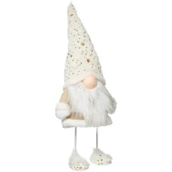 Lutin de Noël déco (H45 cm) Etoiles dorées