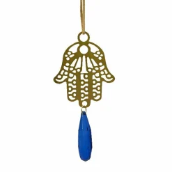 Main de Noël en métal (H9 cm) Or