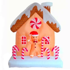 Maison gonflable (180 x 70 cm) Pain d'épice et sucre d'orge Rouge