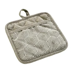 Manique avec poche coton (18,5 x 18,5 cm) Alveis Beige